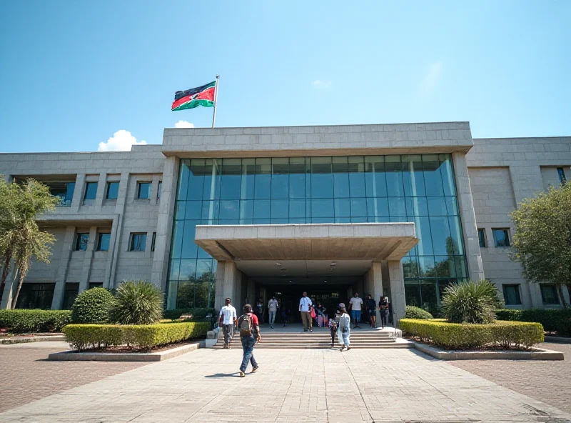 Exterior of a Kenyan courthouse