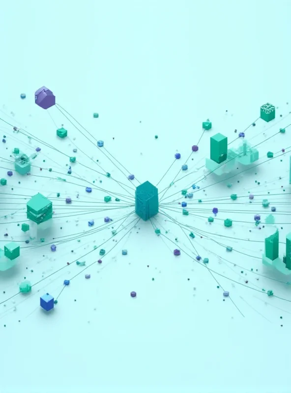 A stylized graphic representing the convergence of physical and digital worlds, symbolizing PTC's industrial software solutions.