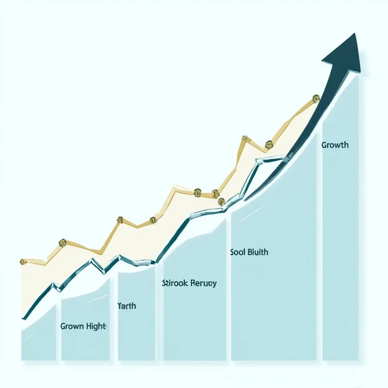 A graph showing projected growth in the robotics market, with an arrow pointing upwards, indicating the potential for Kraken Robotics to capitalize on market trends.