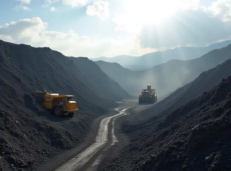 Coal mining operation in Kyrgyzstan