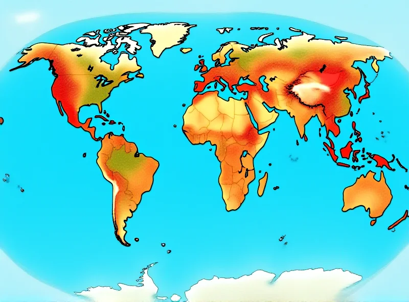 Illustration of La Niña weather patterns