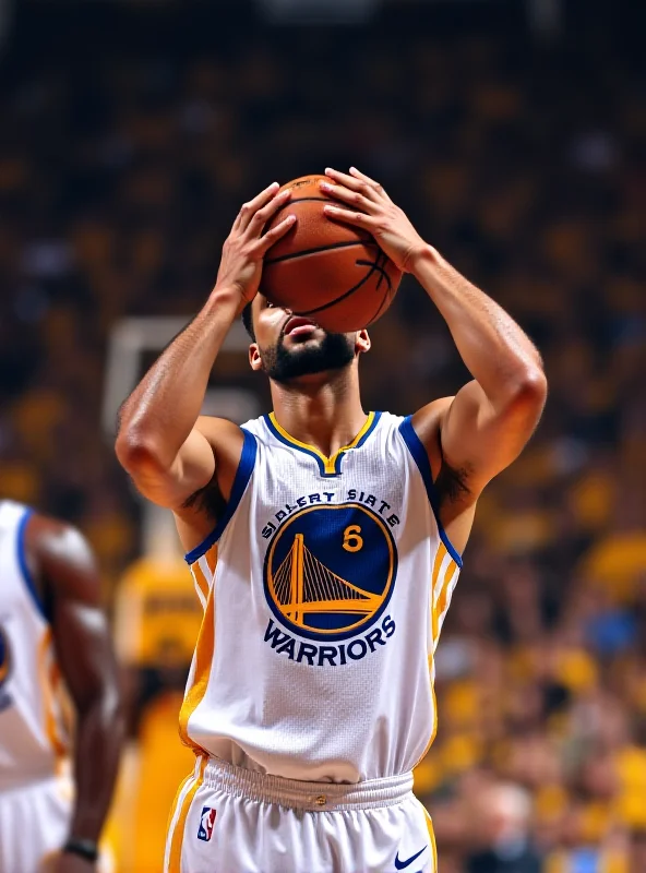 Stephen Curry shooting a basketball