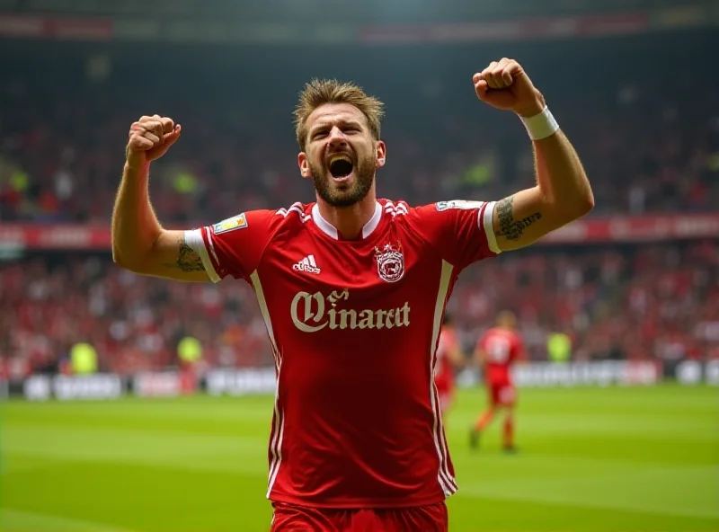 Benjamin Sesko celebrating after scoring a penalty