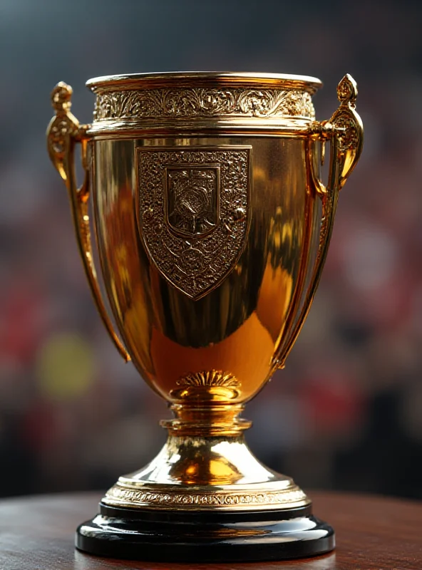 Close-up of the DFB Pokal trophy.