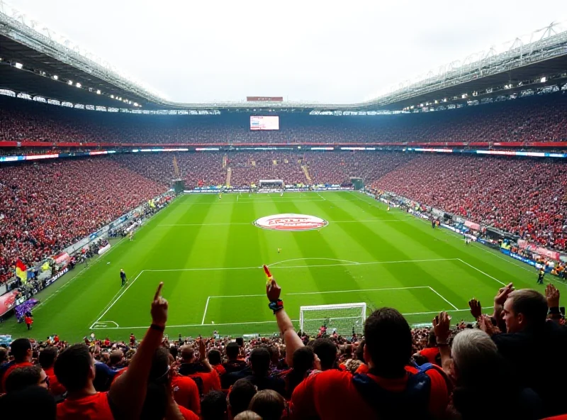 A football stadium filled with fans during a Ligue 1 match, showing the energy and passion of the game.