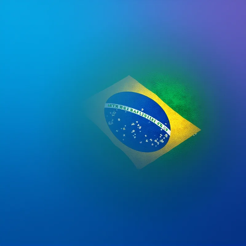 A stylized representation of the Meta logo transitioning into the Brazilian flag, symbolizing the career change of the former Meta director.