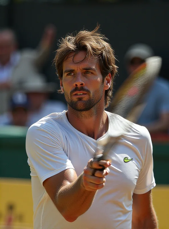 Tomáš Macháč serving during his semi-final match against Brandon Nakashima in Acapulco.