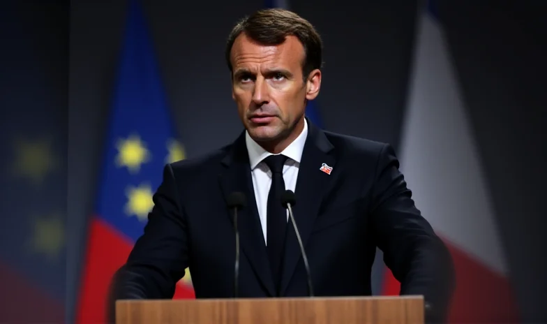 Macron Addresses Trade and Detained Author