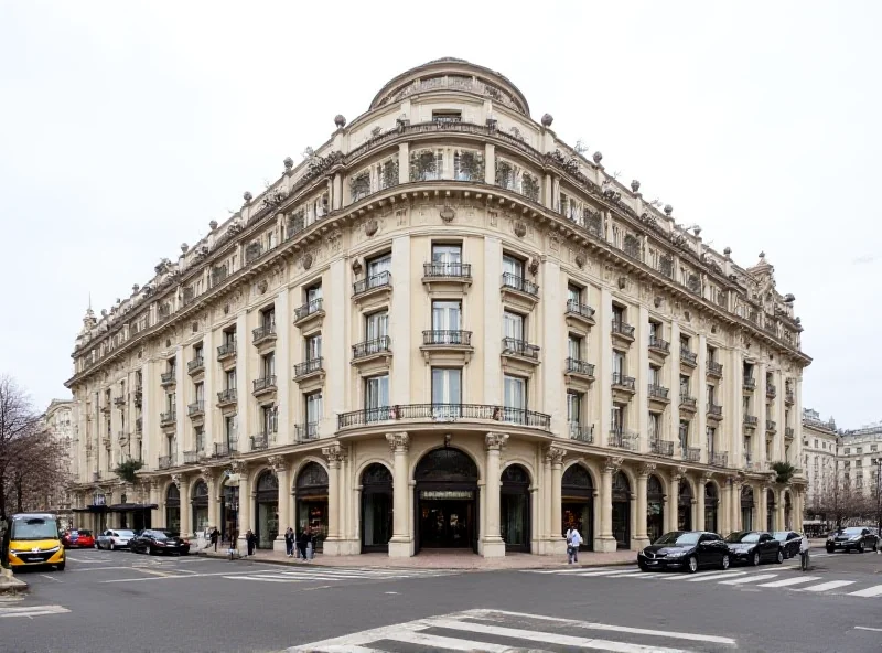 Exterior of the renovated Palace Hotel in Madrid