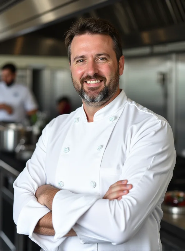 Chef Nuno Matos in a modern kitchen