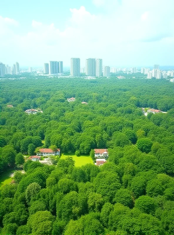 Aerial view of the Duta Enclave land in Kuala Lumpur.