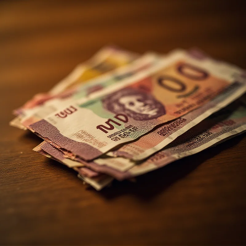 Close-up shot of Malaysian Ringgit banknotes, symbolizing the country's economy and financial stability.