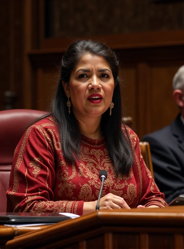 Syerleena Abdul Rashid speaking at a parliamentary session.