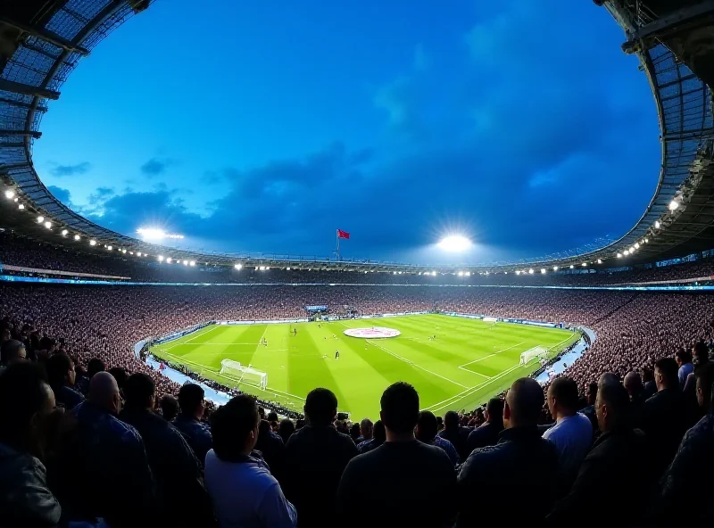 A panoramic view of the Etihad Stadium during a Manchester City match.