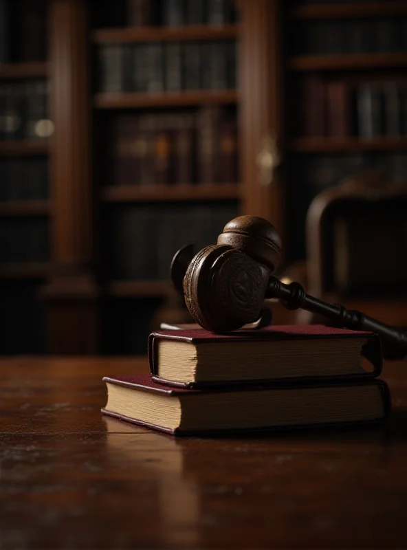 A gavel resting on a law book, symbolizing the justice system and legal decisions.