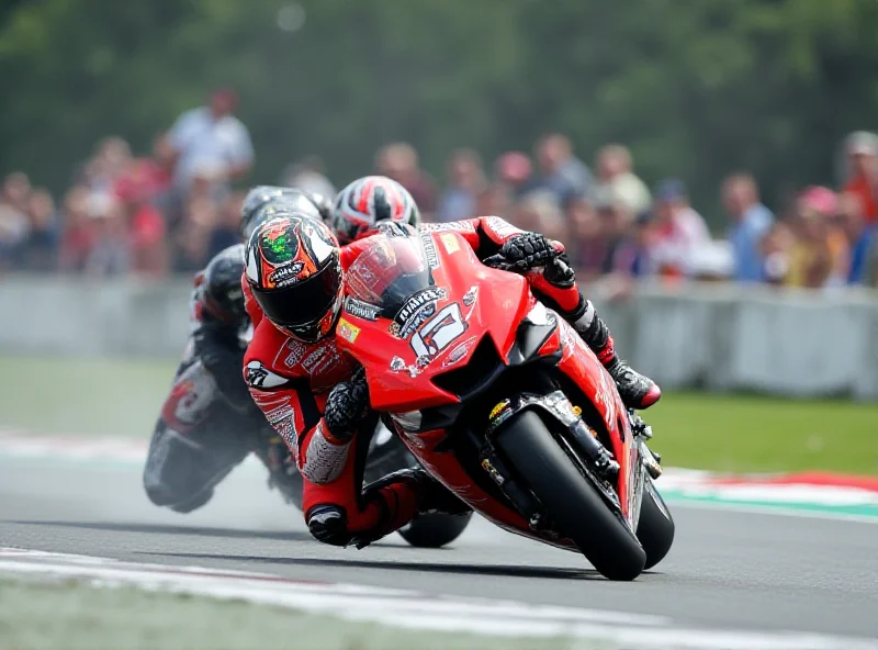 Marc Márquez on his Ducati motorcycle during the Thailand GP, leaning into a turn with speed and determination.