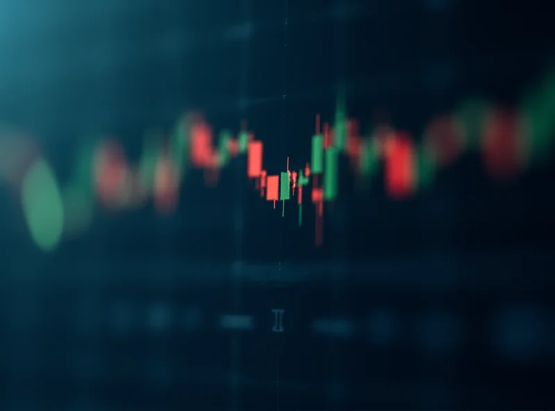 Close-up of a financial chart with red and green lines, indicating market volatility and potential shorting opportunities for hedge funds.