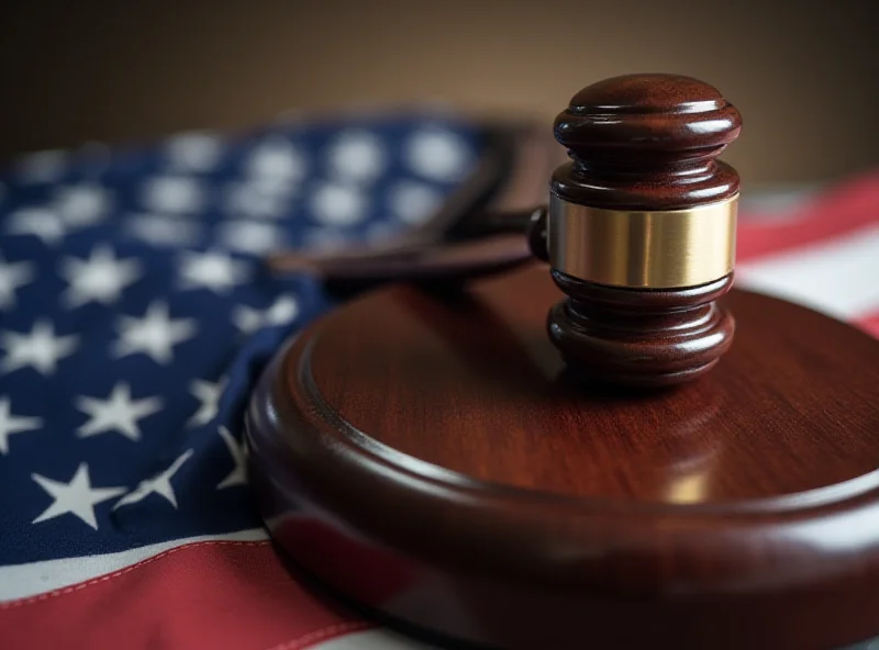 A gavel resting on a United States flag, symbolizing the Federal Reserve's influence.