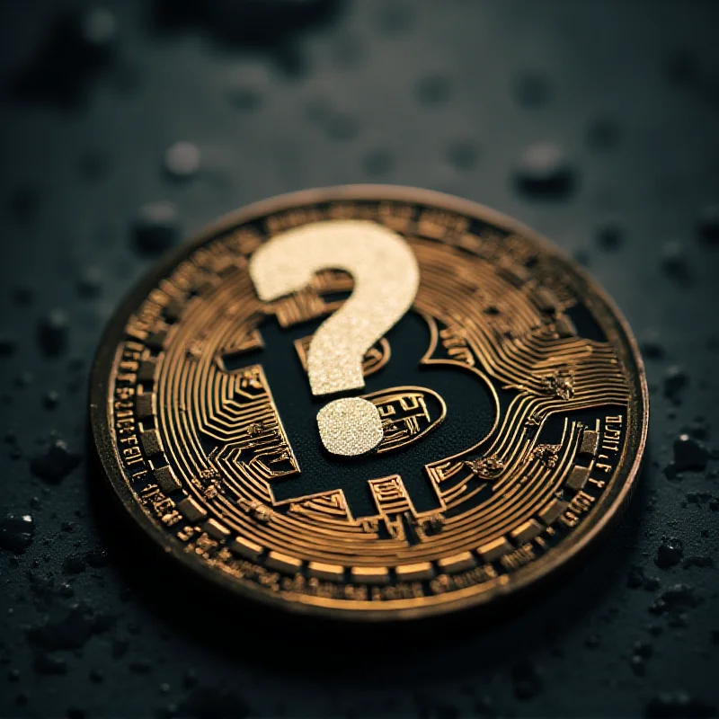 Image of Bitcoin with a question mark overlayed, symbolizing uncertainty in the crypto market