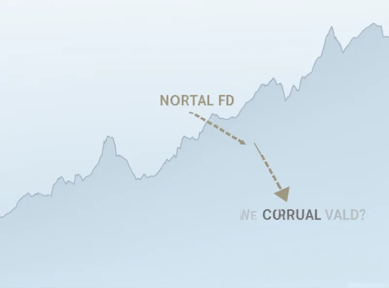 A graph showing bond yields and stock market performance, indicating potential recession risk.