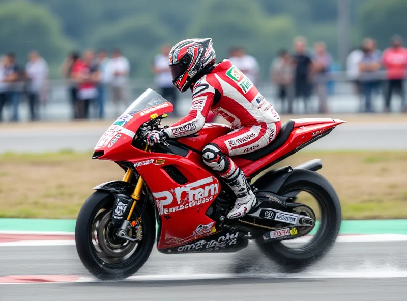 Pecco Bagnaia riding his Ducati during the Thailand MotoGP Sprint Race