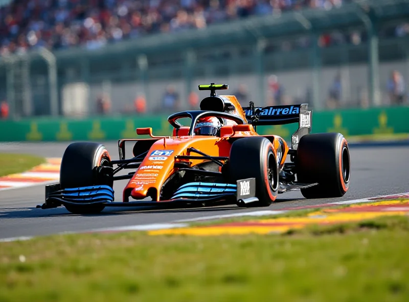 Oscar Piastri driving a McLaren F1 car during testing.