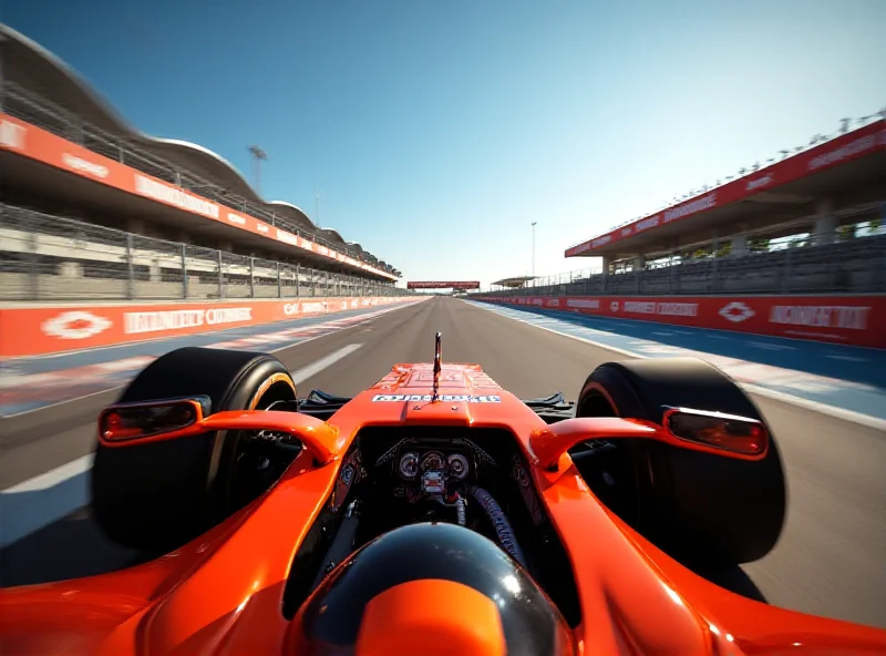 Oscar Piastri driving a McLaren F1 car during testing in Bahrain.