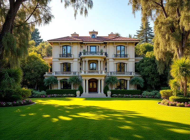 A luxurious mansion in Montecito, California