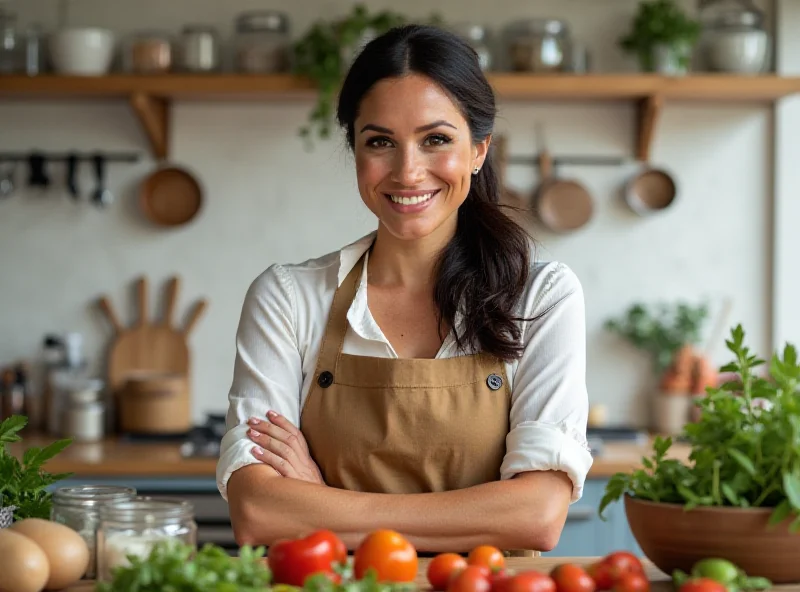 Meghan Markle in her Netflix cooking show