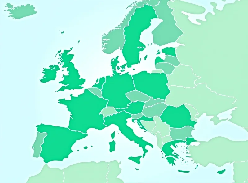 A map of Europe with Germany highlighted.