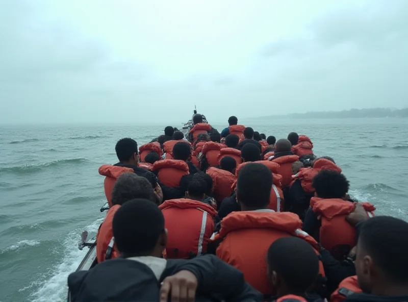 A boat crossing the English Channel