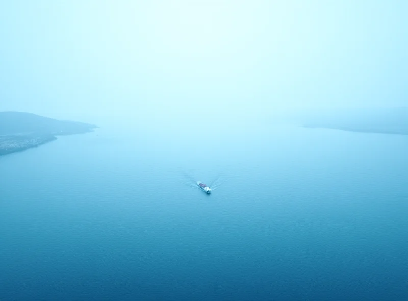 View of the English Channel with a small boat in the distance