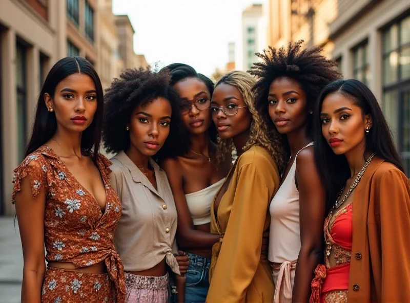 A diverse group of young people looking confidently at the camera, symbolizing empowerment and self-acceptance.