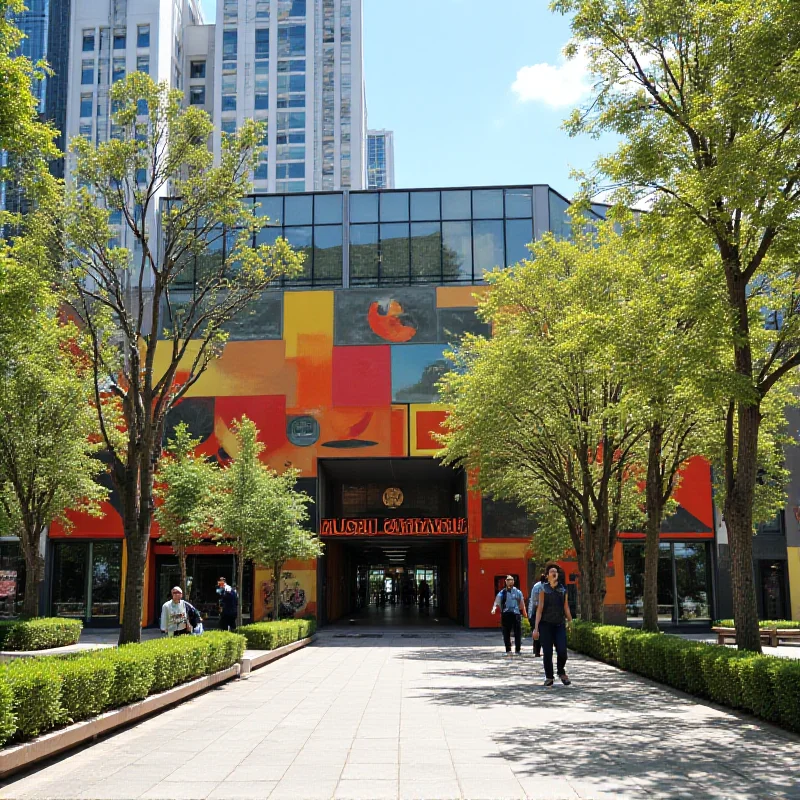 Exterior of the Museu Catavento in downtown Sao Paulo