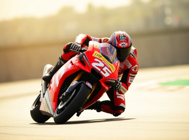 Pecco Bagnaia racing on his Ducati MotoGP bike