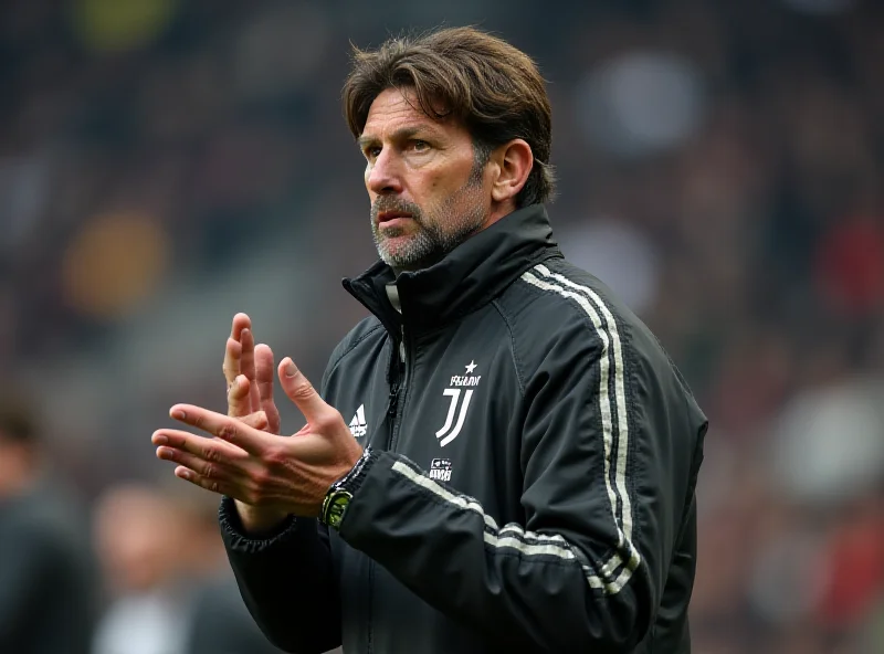 Thiago Motta coaching Juventus during a match.