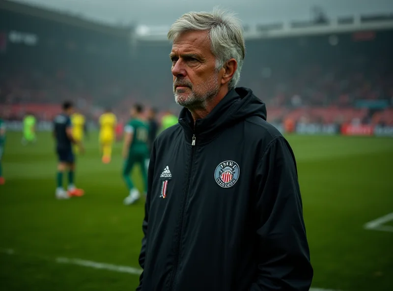 Jose Mourinho standing on the sidelines during a football match, looking intense and focused.