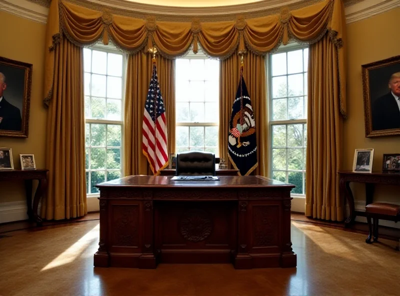 The Oval Office in the White House.