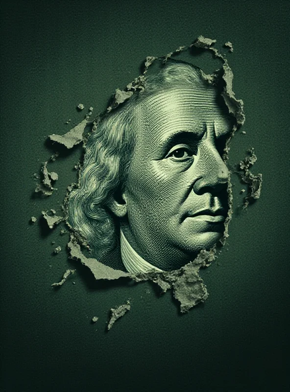 A stylized image of a dollar bill with the NATO logo superimposed, suggesting financial strain.