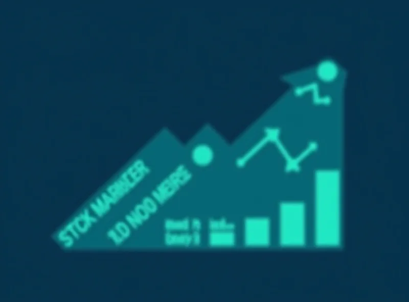 A stylized graphic representing stock market trends and investment analysis