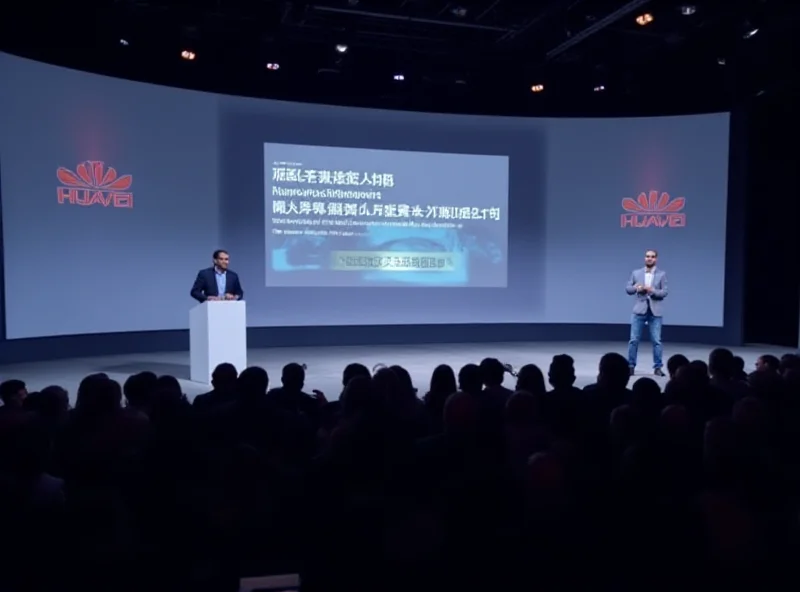 Dr. Peter Zhou presenting Huawei's AI-Ready Data Storage at MWC 2025.