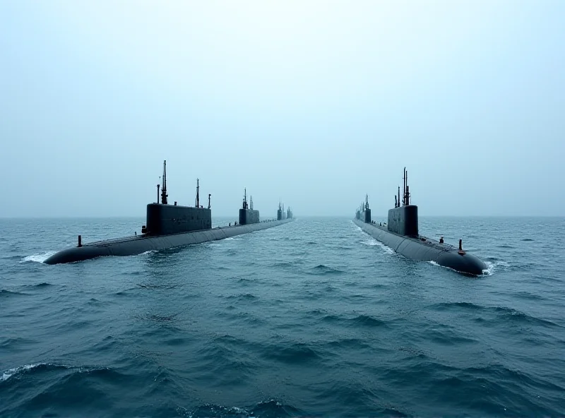 Image of submarines participating in a NATO exercise.