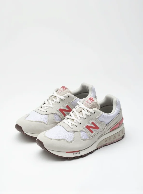 A pair of the Ganni x New Balance sneakers, displayed on a clean white background.