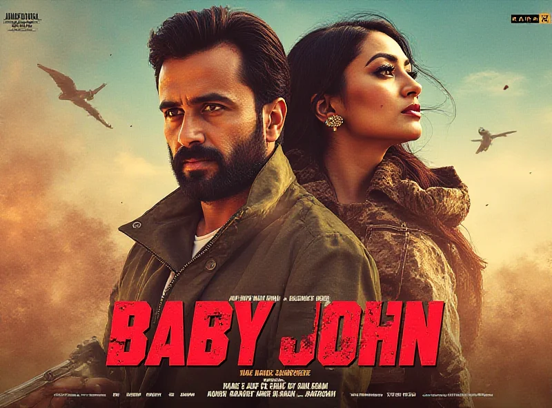 Promotional poster for Baby John featuring Varun Dhawan and Keerthy Suresh.