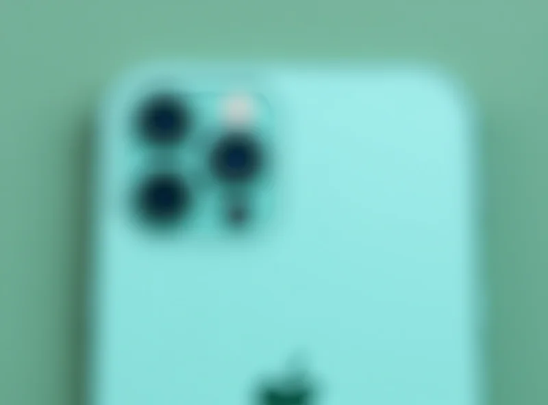 Close-up of the back of an iPhone 16e showing the camera bump and Apple logo.