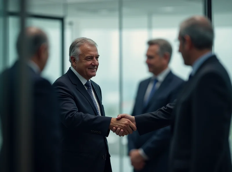 Image of Alexandr Darčijev shaking hands with an American diplomat in Istanbul.