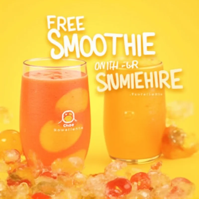 Promotional image for Tropical Smoothie Cafe's free smoothie offer