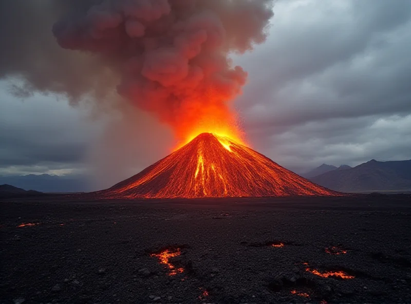 Volcanic eruption in New Zealand