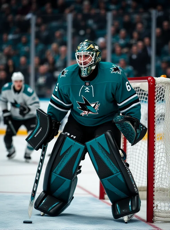 Vitek Vanecek in his goalie gear, looking focused on the ice.