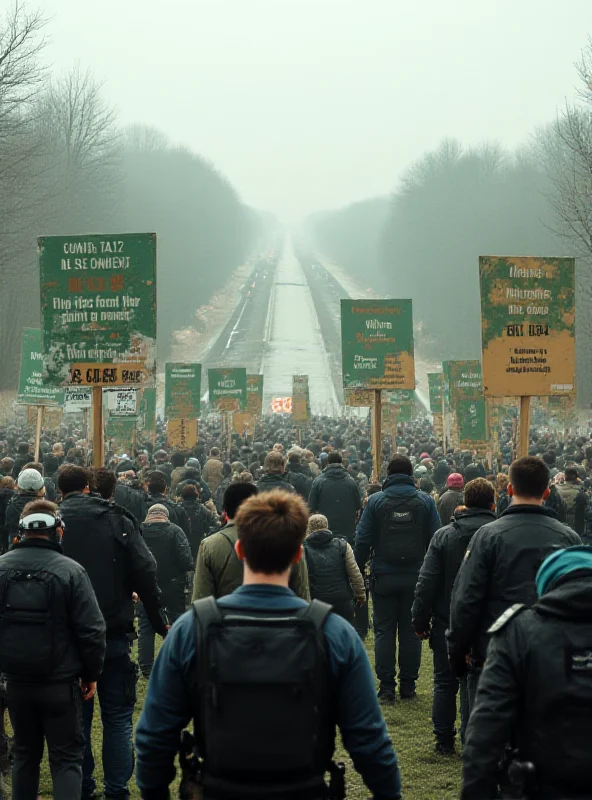 Protest against A69 motorway